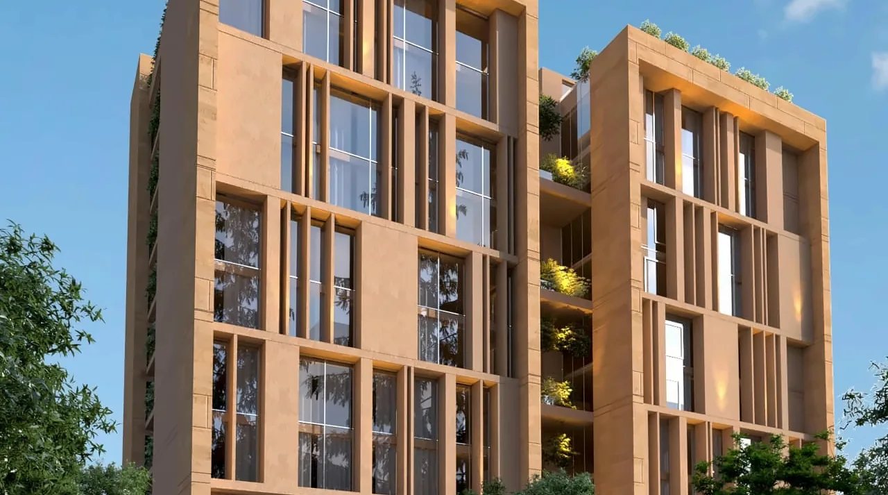 واجهة أحد مشاريع ماب لاين السكنية